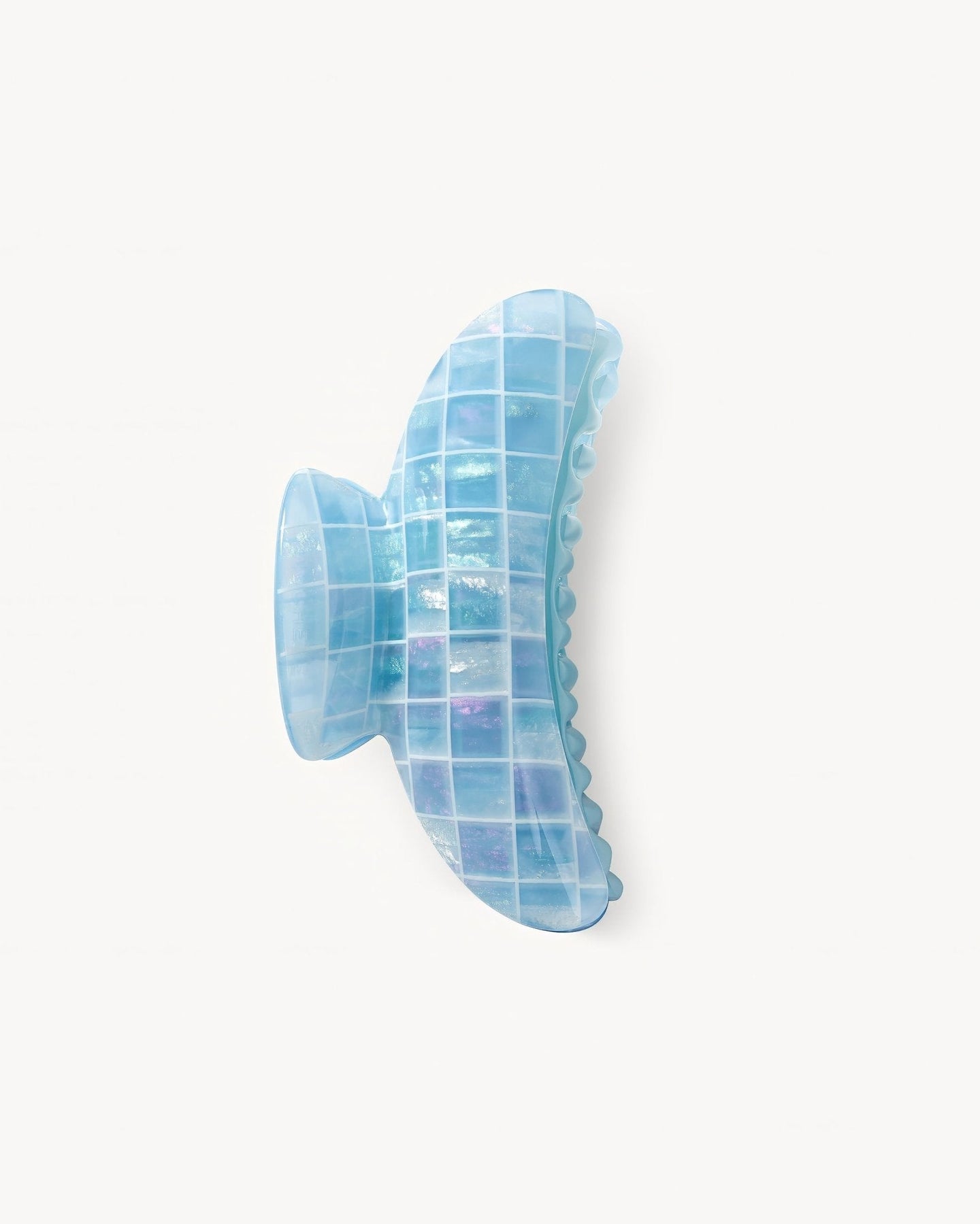 Grande Heirloom Claw im Blau Shell Checker