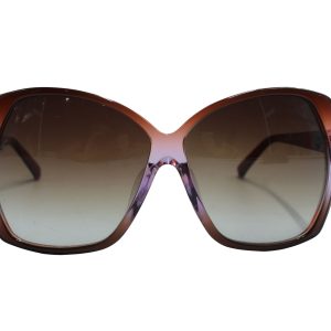 Linda Farrow Luxe LFL 137 10 Cat Eye Sonnenbrille in lila Acetat 7703694573628