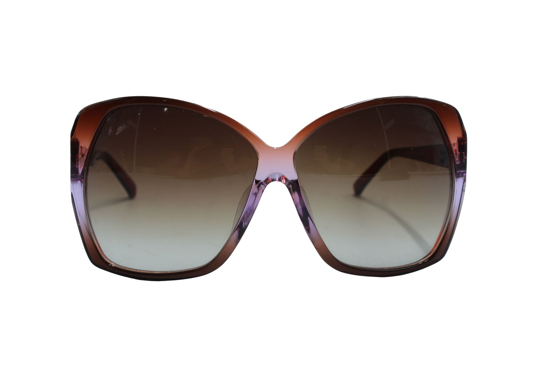 Linda Farrow Luxe LFL 137 10 Cat Eye Sonnenbrille in Lila Acetat