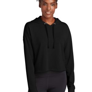 Sport-Tek Damen PosiCharge Tri-Blend Wicking Fleece Crop mit Kapuze Pullover LST298