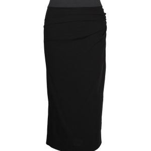 Dolce & Gabbana Midirock aus schwarzer Wolle