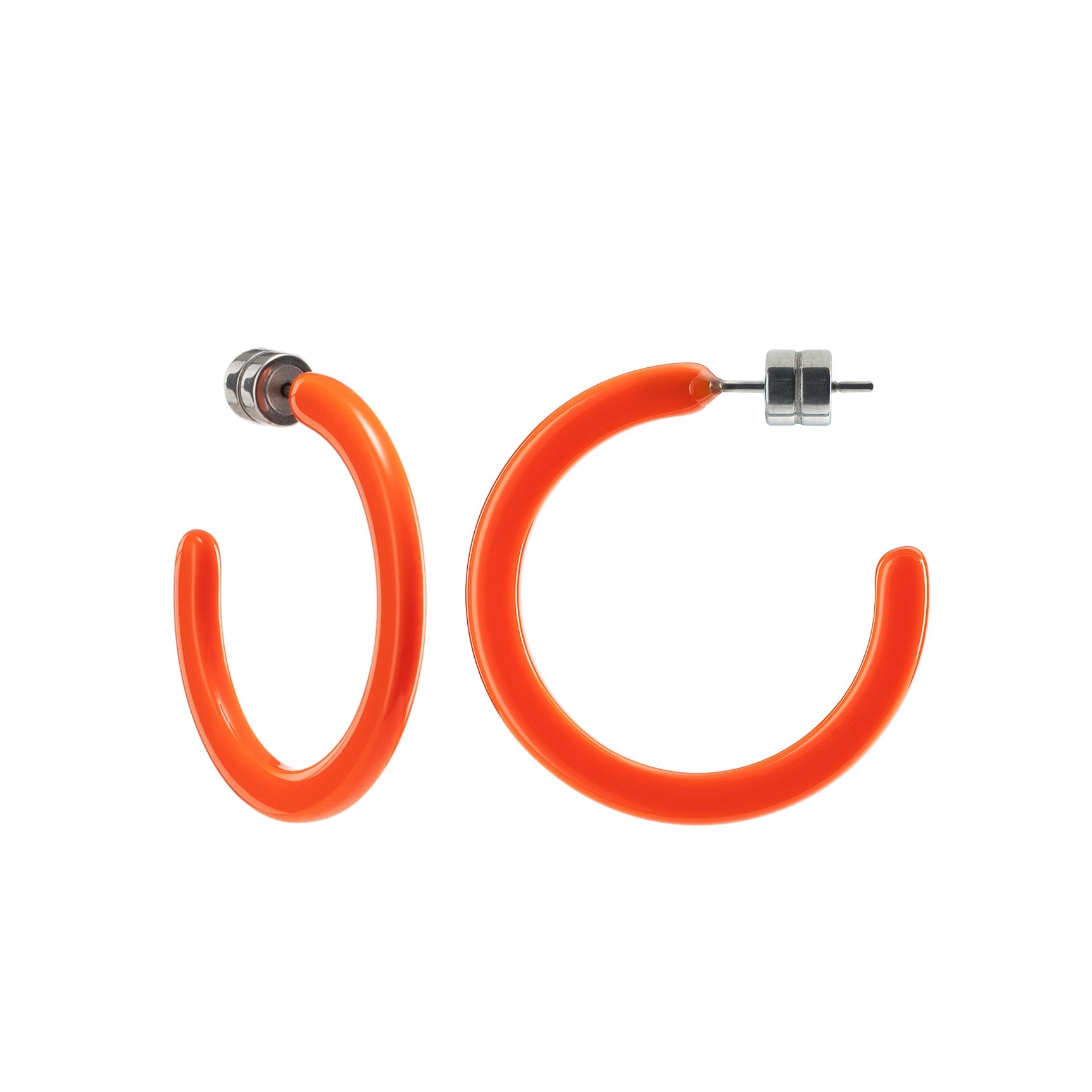Mini-Hoops in leuchtendem Orange