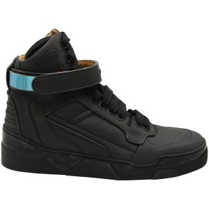 Givenchy High Top Sneakers aus schwarzem Leder 7703698800700