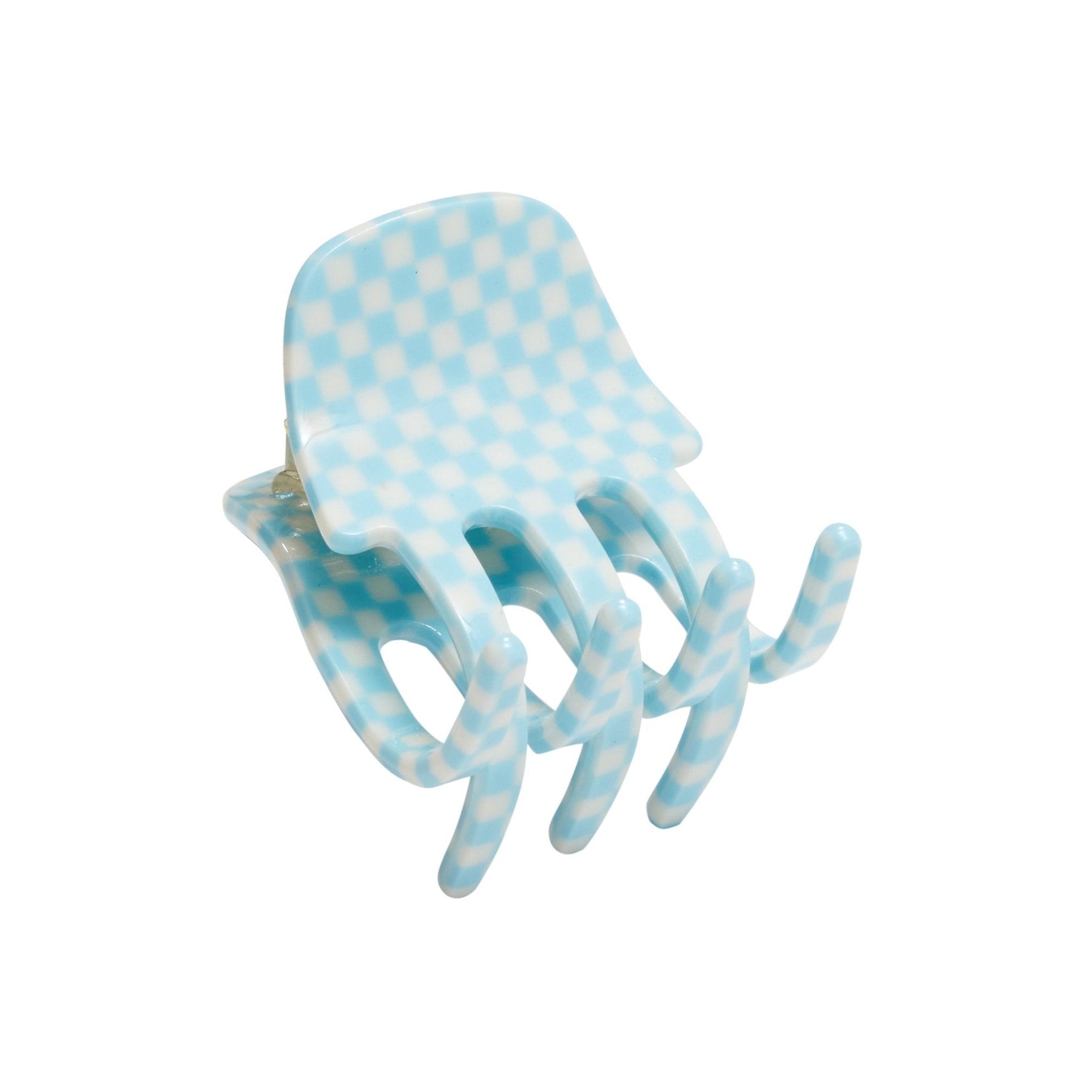Mini-Klaue im blauen Checker