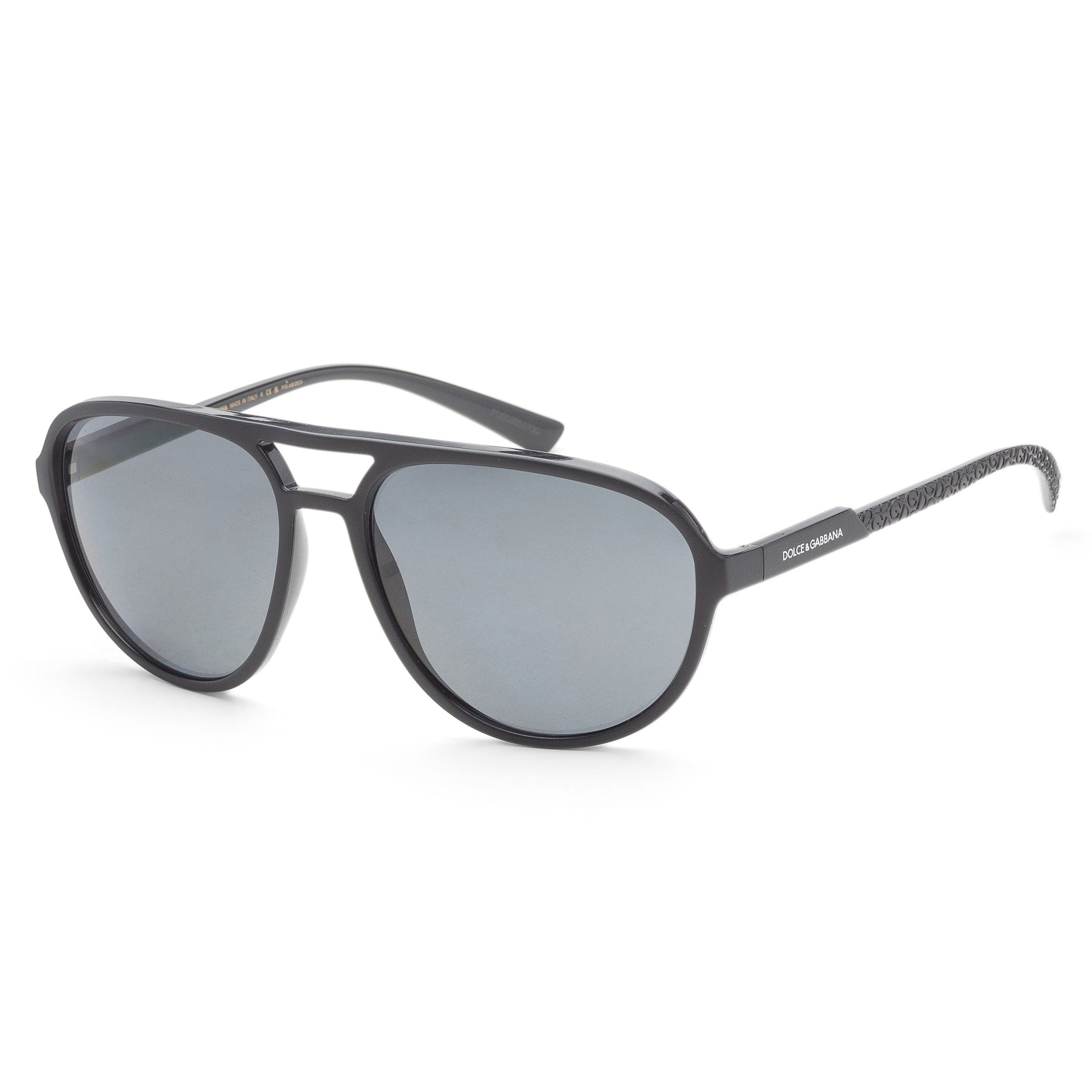 Dolce & Gabbana Herren 60mm Matte schwarze Sonnenbrille
