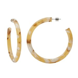 Bold Hoops im Mango Tortoise