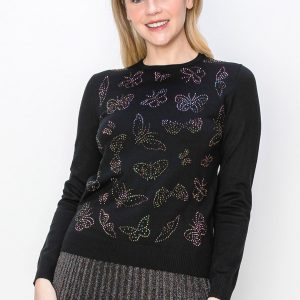 sprudelnd Butterfly Strickpullover 7832923734076