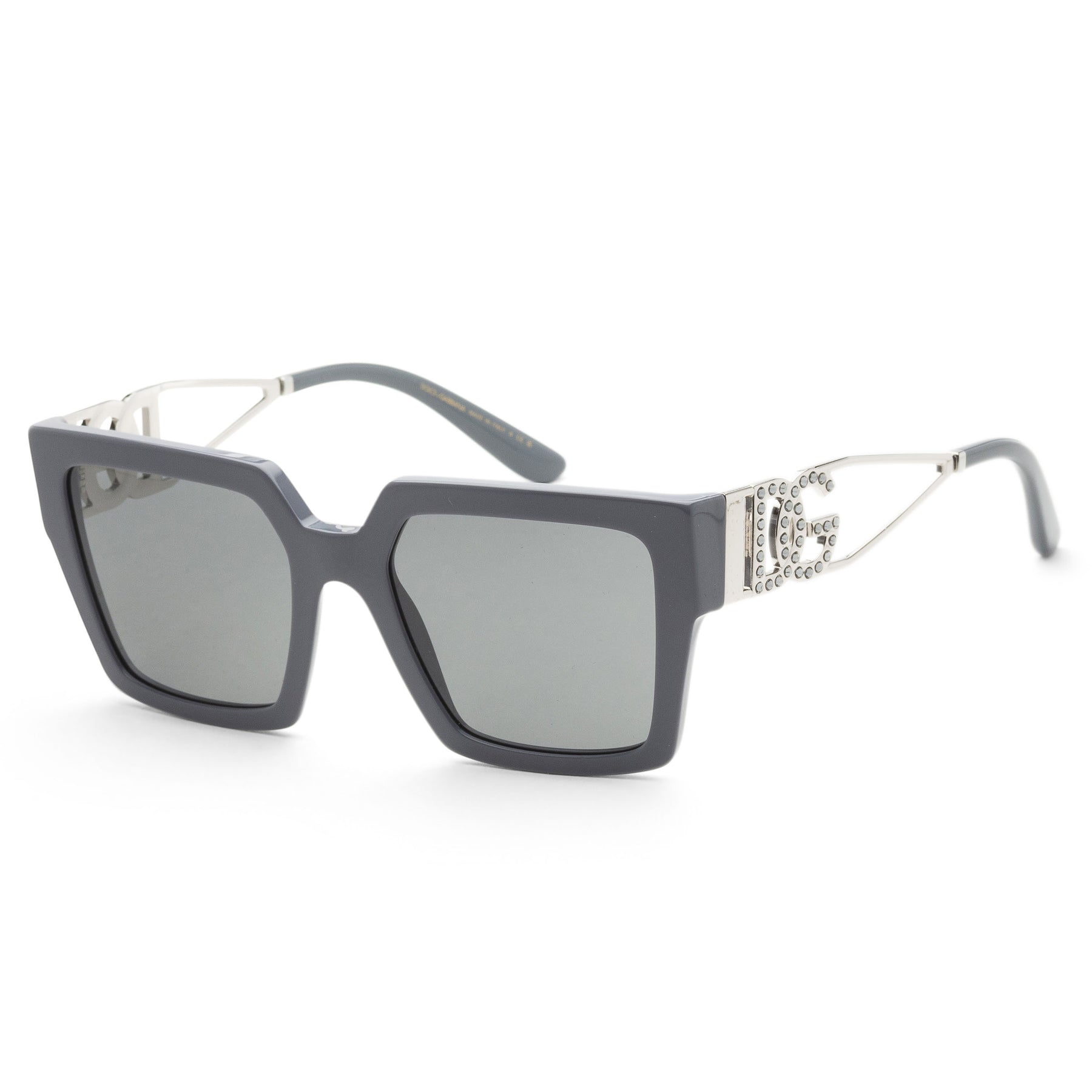 Dolce & Gabbana 53mm graue Sonnenbrille für Damen