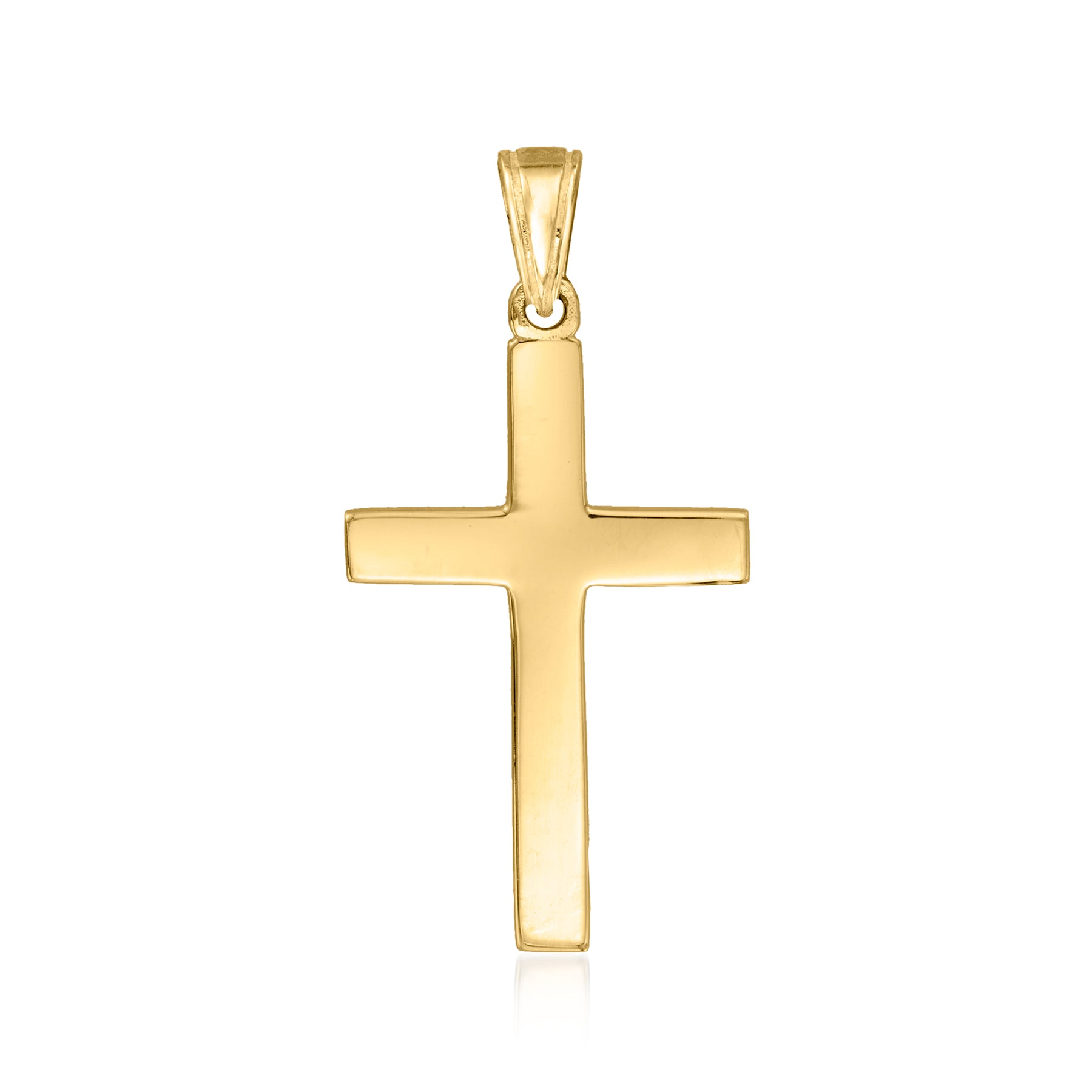 Kanarische 10kt Gelbgold Kreuz Anhänger