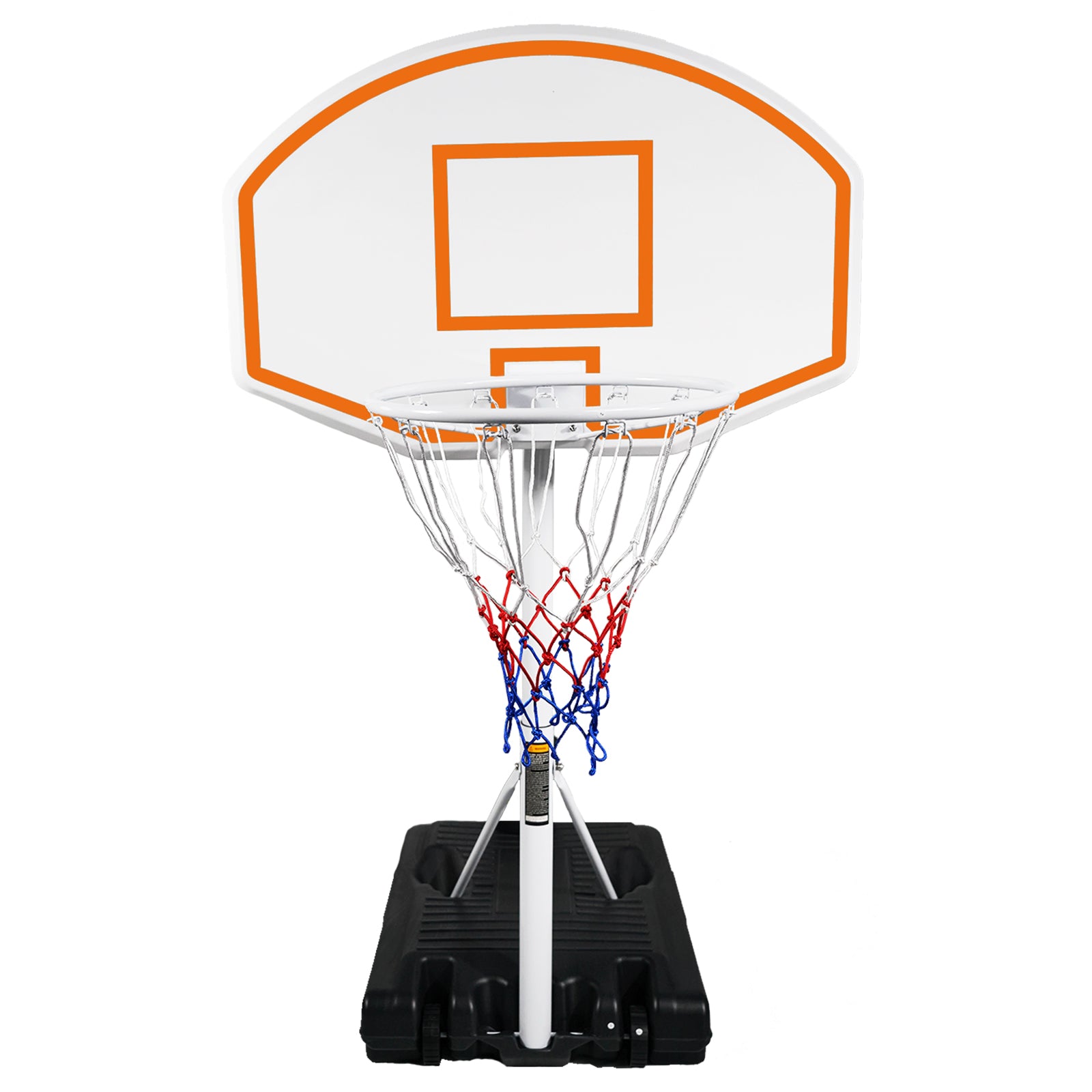 Streamdale Portable Poolside Basketballkorb mit einstellbarer Höhe und wetterfester Konstruktion
