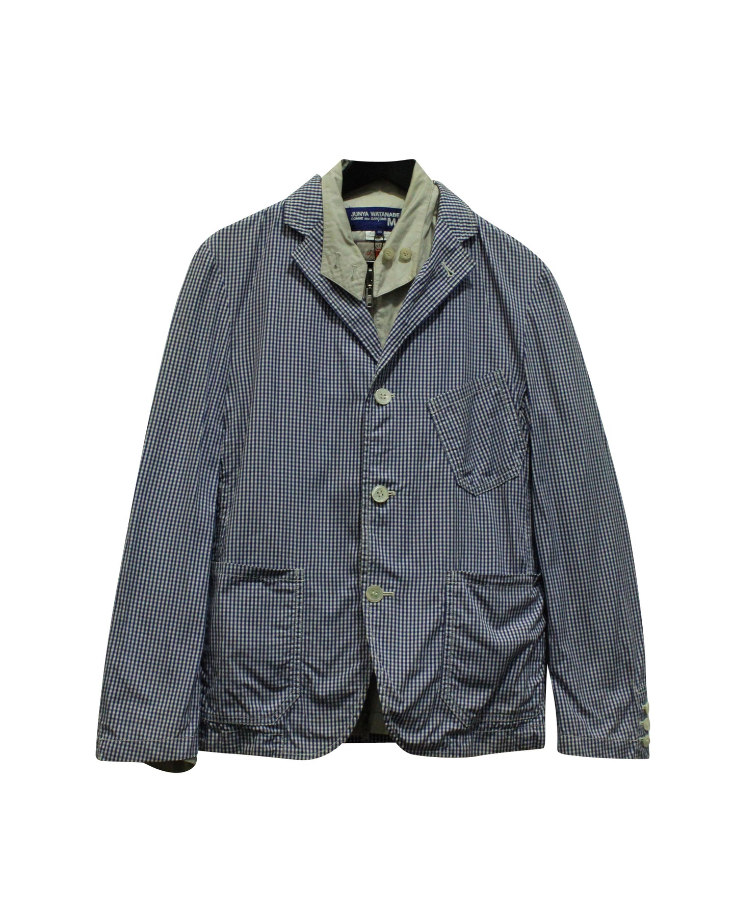 Junya Watanabe Karierte Jacke aus mehrfarbiger Baumwolle