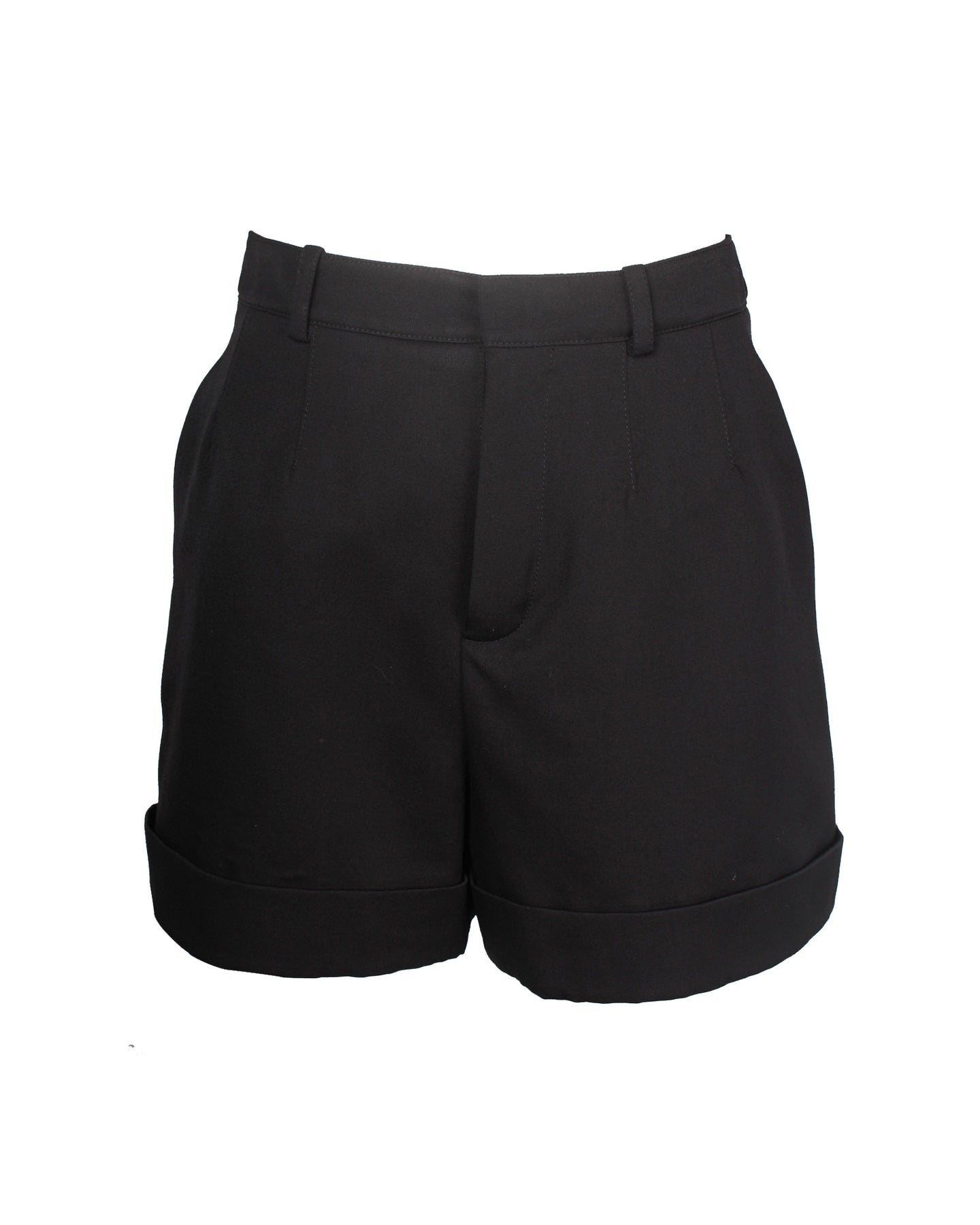 Saint Laurent Mini Shorts aus schwarzer Wolle