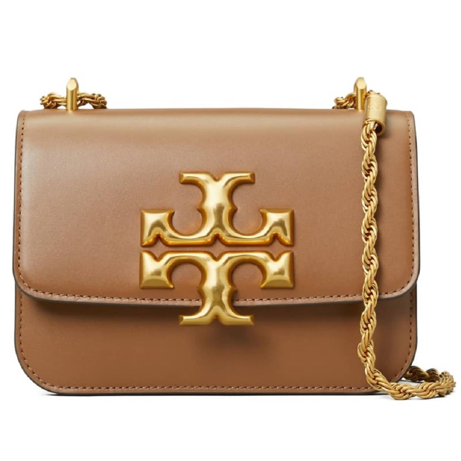 Damen Eleanor Convertible Schultertasche aus Leder in Braun