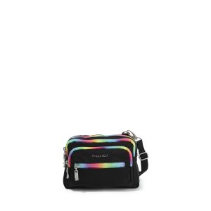 Baggallini Damen Triple Zip Bagg kleine Umhängetasche