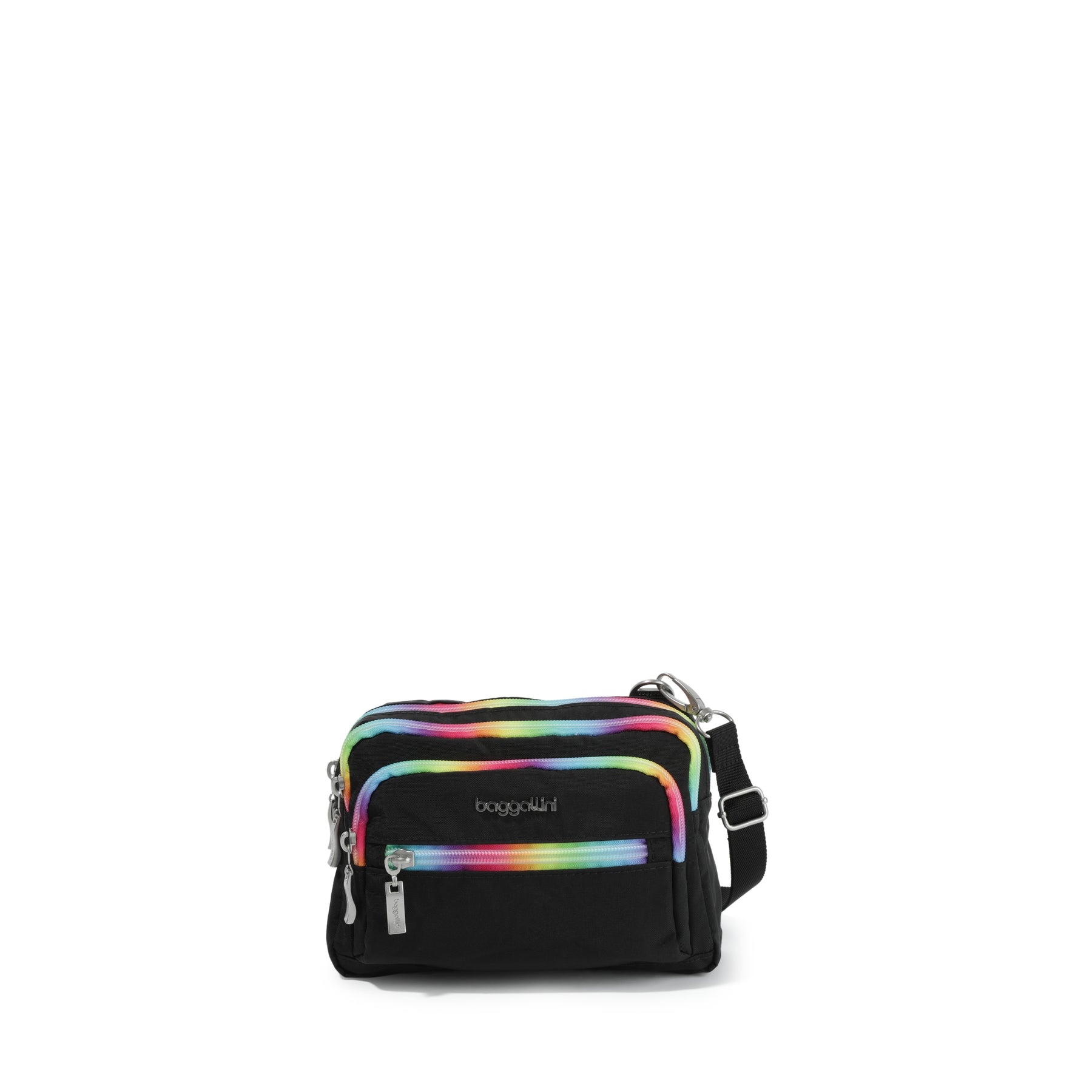 Baggallini Damen Triple Zip Bagg kleine Umhängetasche