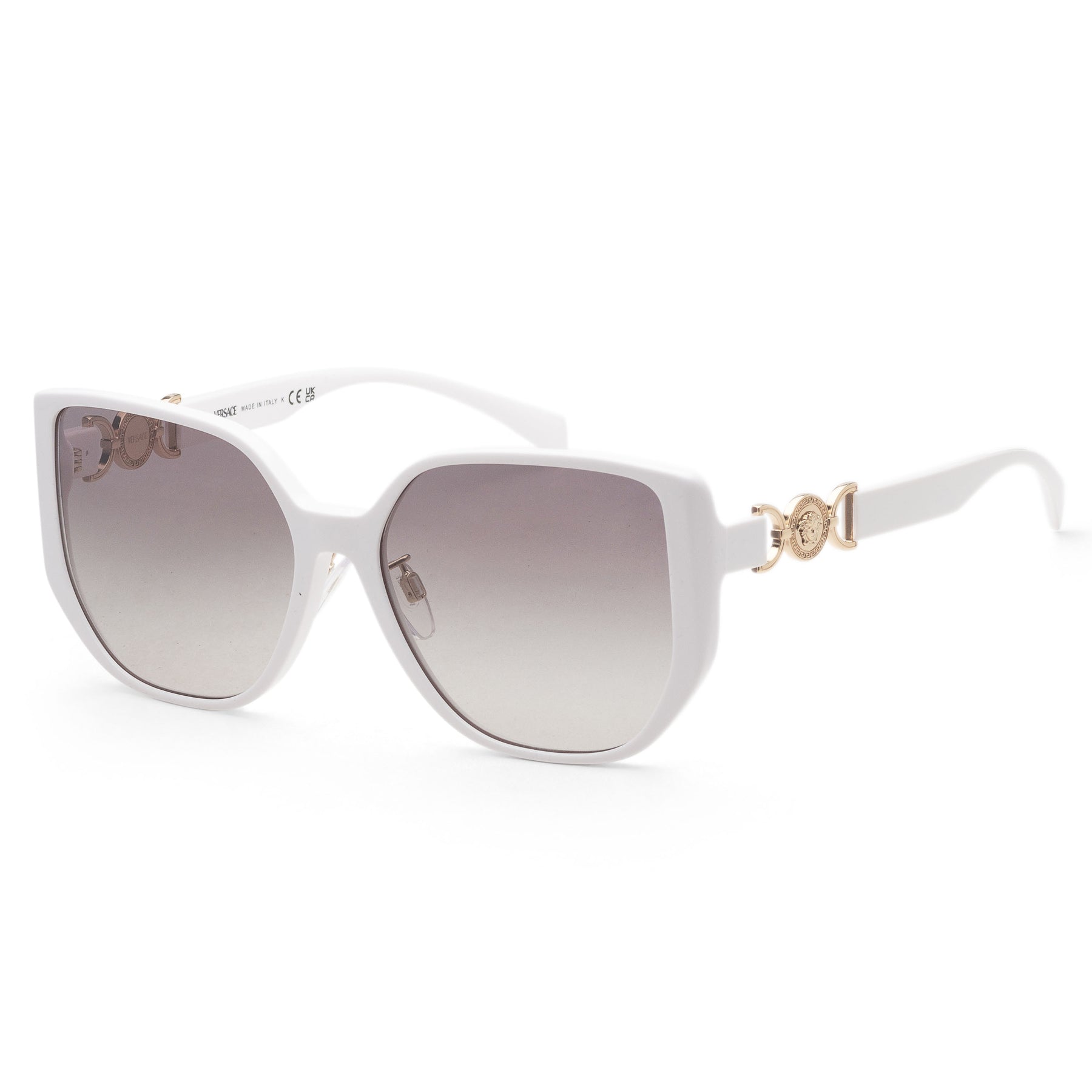 Versace 58mm weiße Sonnenbrille für Damen