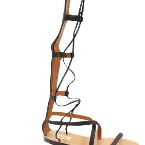 Valentino Garavani Gladiator Sandalen aus schwarzem Leder
