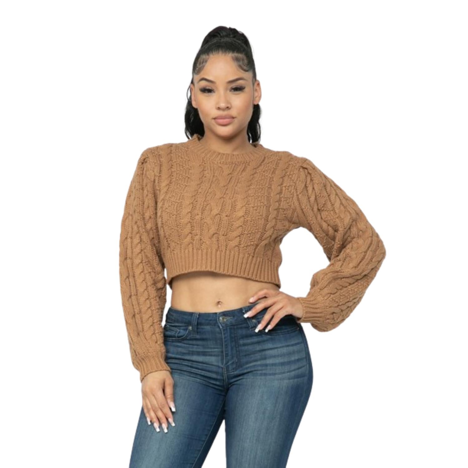 Kabel Pullover Top
