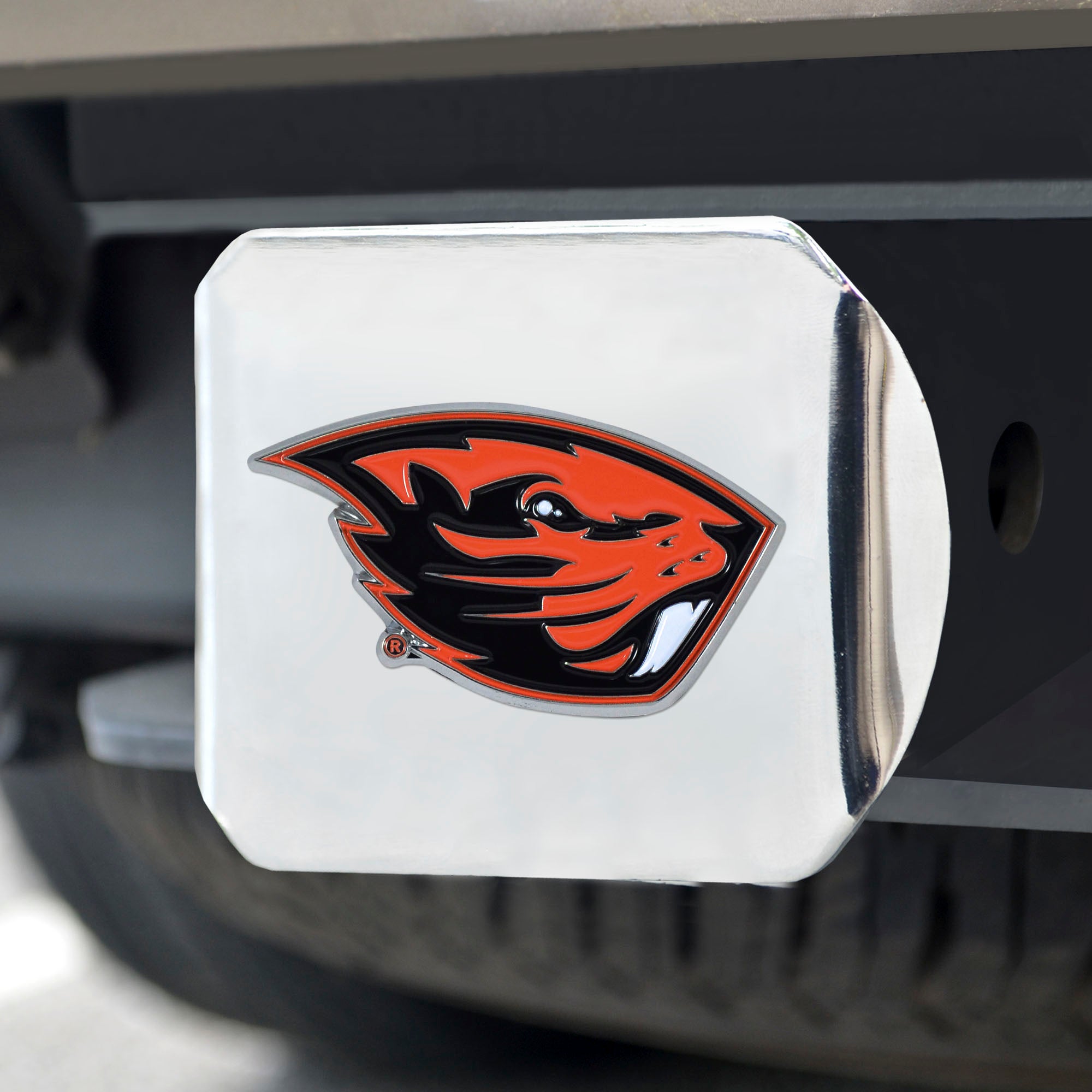 Fanmats Hinzufügen Hinzugefügt Oregon State Beavers Hitch Cover – 3D-Farbe Emblem