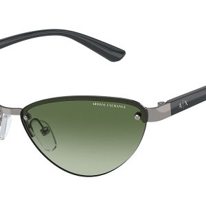 Armani Exchange 58mm Shiny Gunmetal Sonnenbrille für Damen