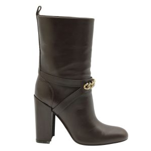 Saint Laurent New Chyc Stiefeletten in Leder braun 7703701028924