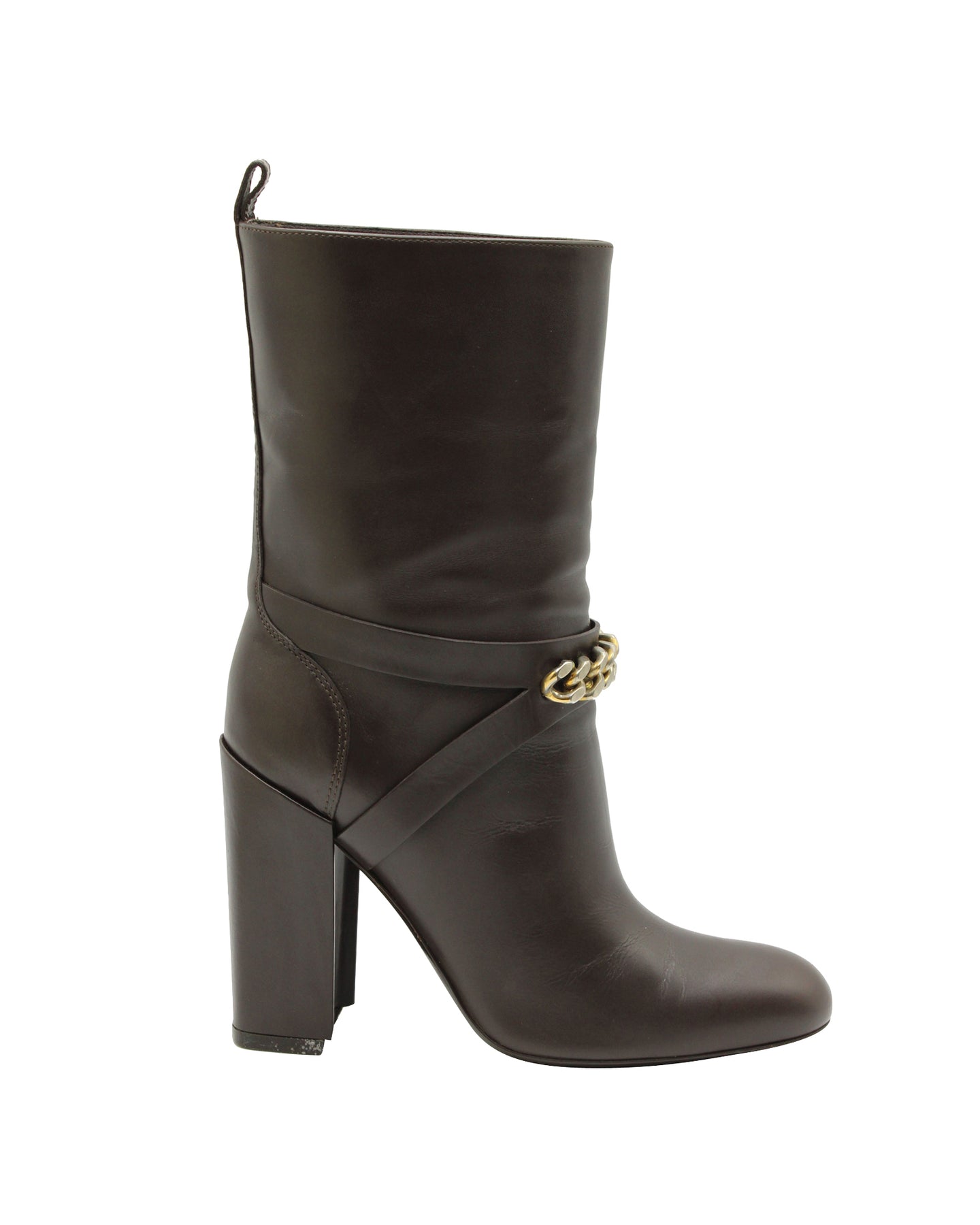 Saint Laurent Neu Chyc Stiefeletten aus braunem Leder