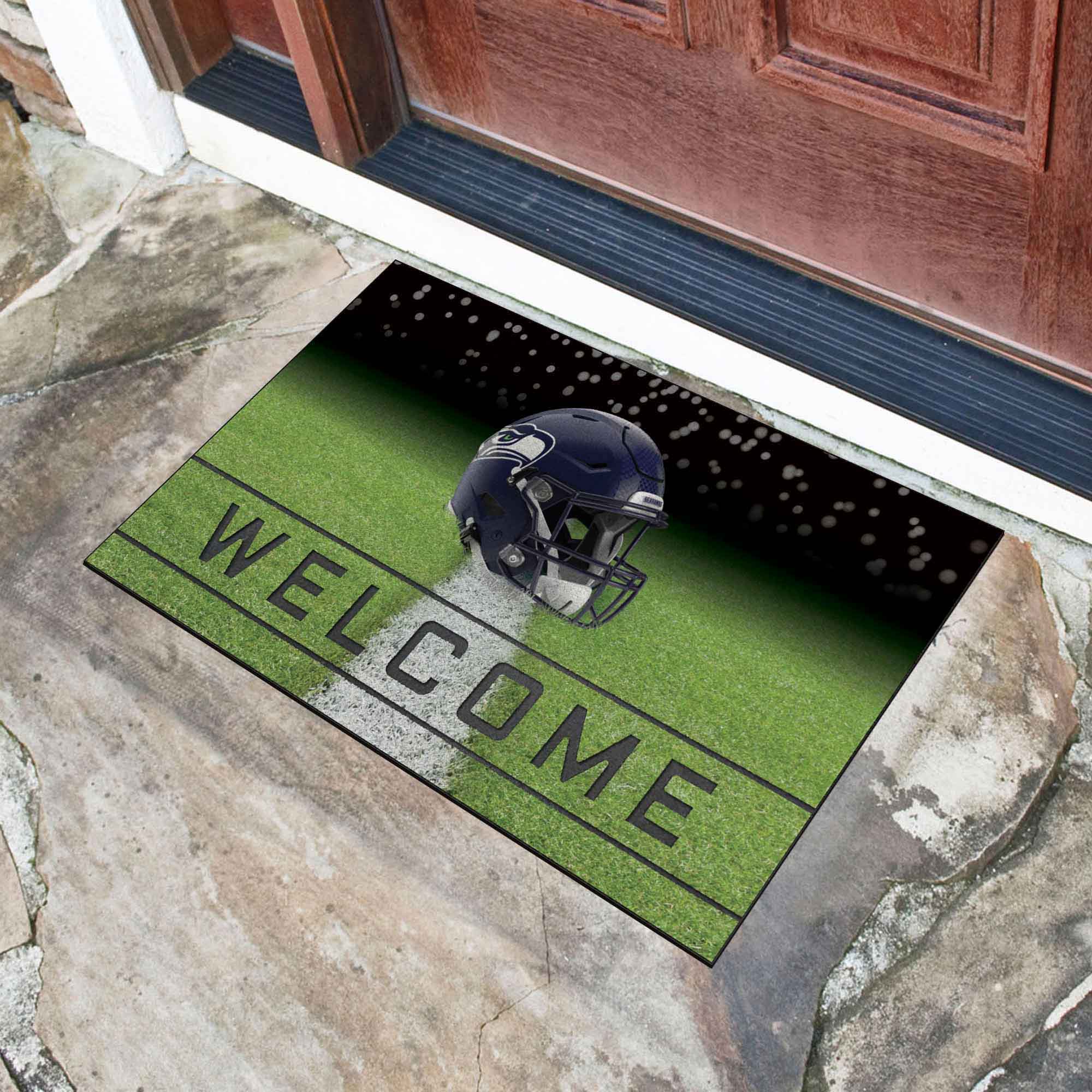 Fanmats Seattle Seahawks Gummi-Türmatte – 18′′ x 30′′