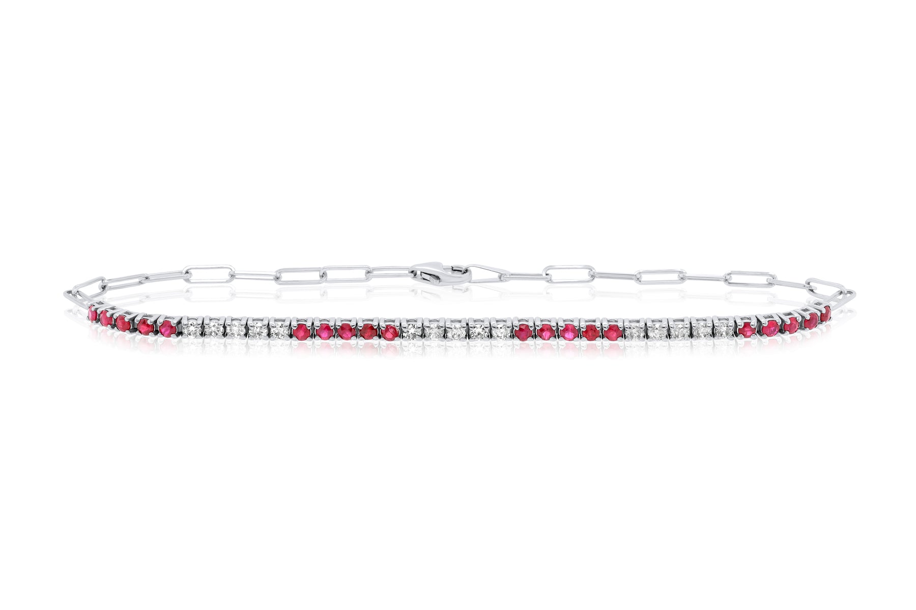 Diana M 1.15 Karat Rubin und Diamant Mode Armband