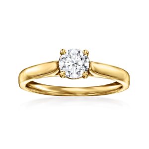 Ross-Simons labor-grown Diamant Solitär Ring in 18kt Gold über Sterling 7228748759100