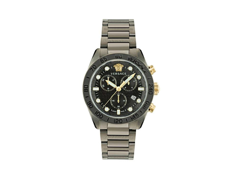 Versace Herren Greca Dome 43mm Quarzuhr