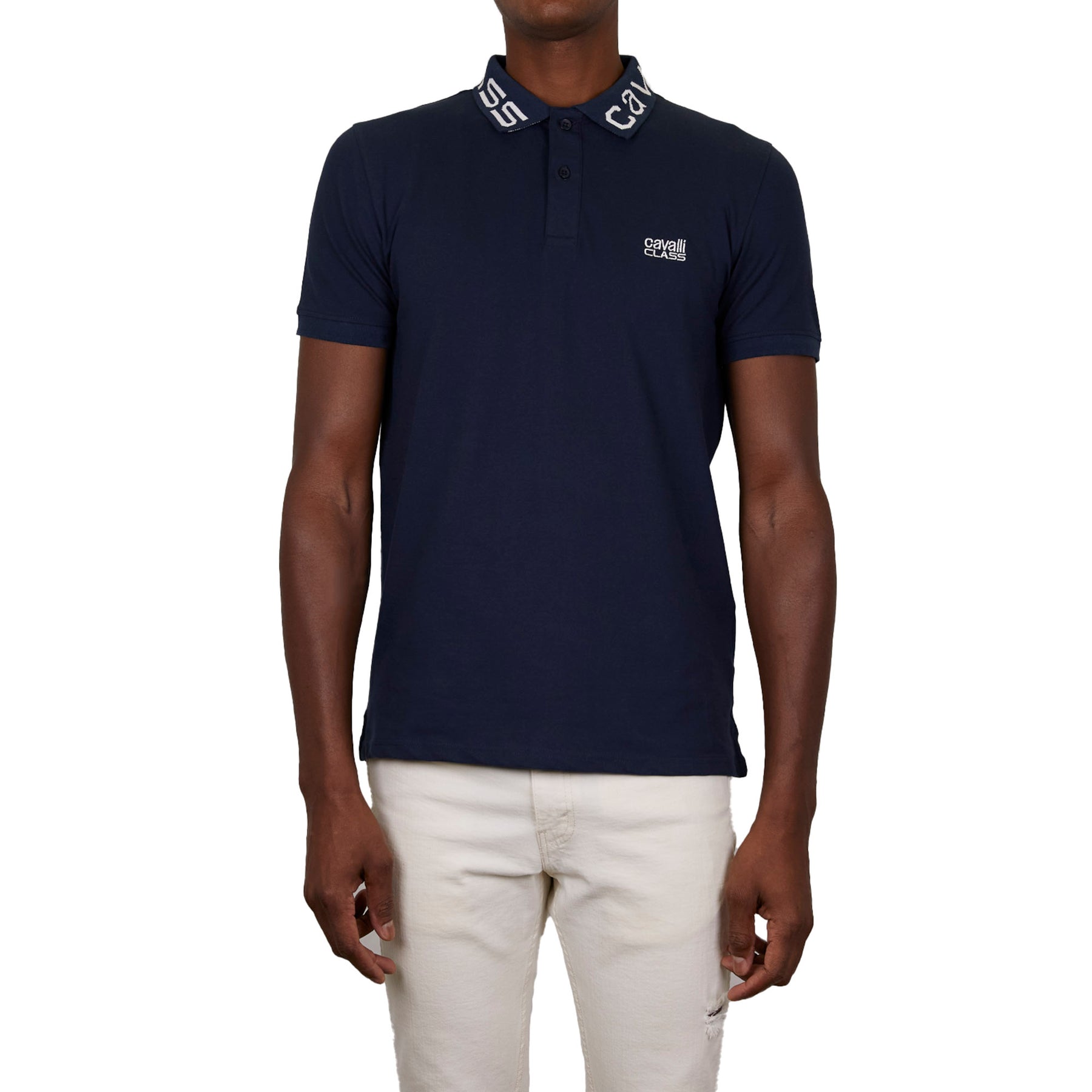 Cavalli Class Herren Blau Polo