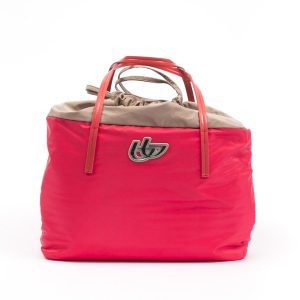 BYBLOS Elegant Fabric and Patent Shopper Damen