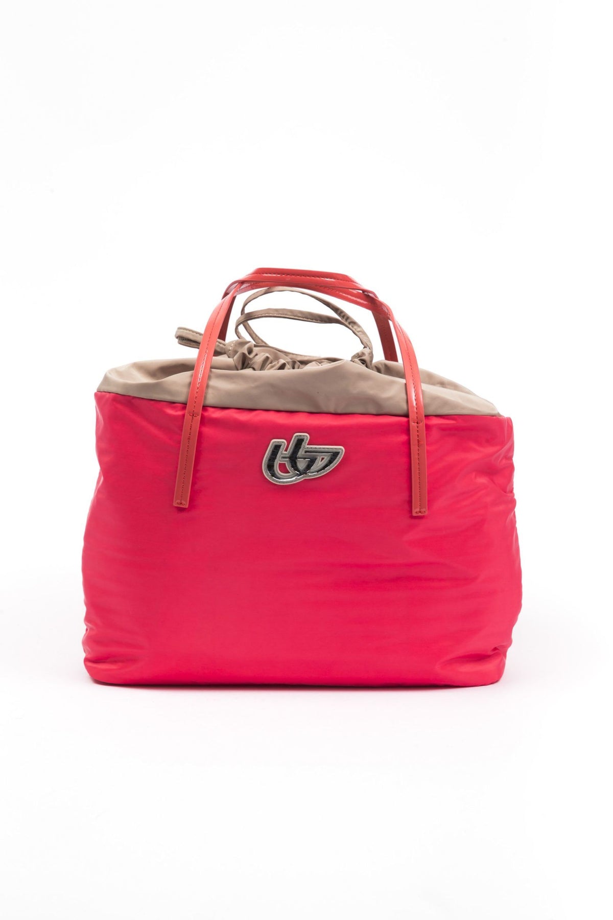 BYBLOS Elegante Stoff und Patent Shopper Damen Tragetasche