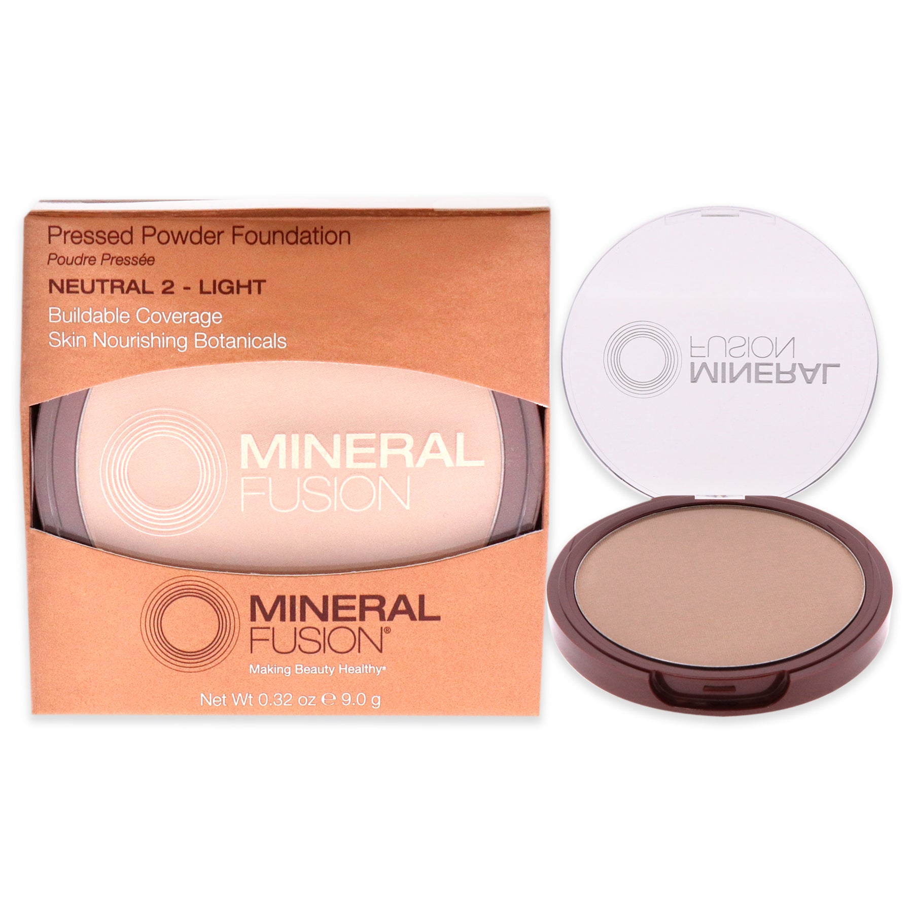 Pressed Pulver Foundation – 02 Neutral von Mineral Fusion für Damen – 0.32 oz Foundation