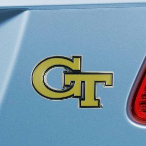Fanmats Georgia Tech gelbe Jacken 3D Farbe Metall Emblem
