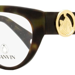 Lanvin Damen Katze Augenbrillen LNV2600 317 grün havana 55mm