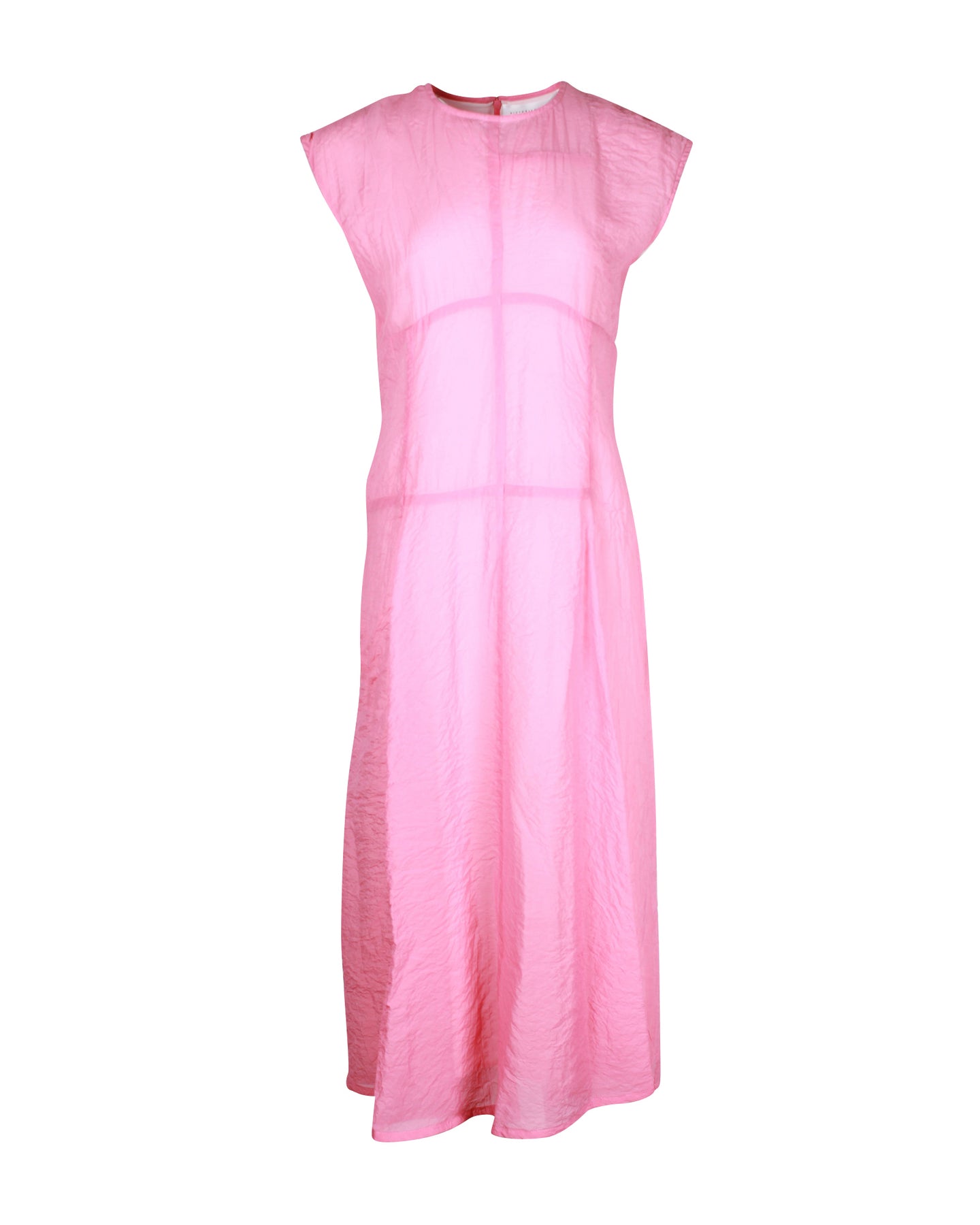 Victoria Beckham Midikleid aus rosa Viskose