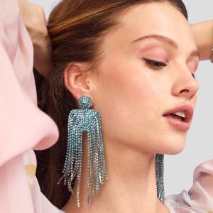 WASSERFALL RHINESTONE Ohrringe
