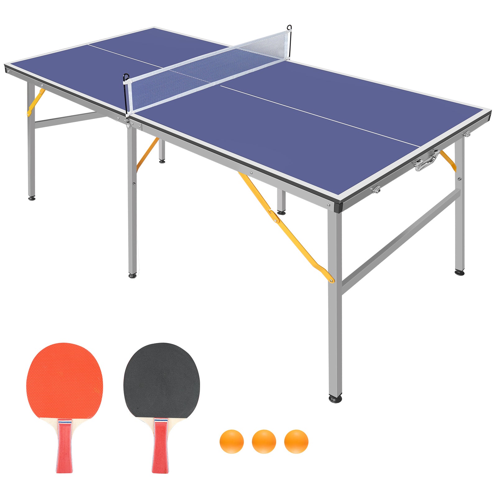 Streamdale Portable 6FT Tischtennis Set mit Paddeln und Bällen