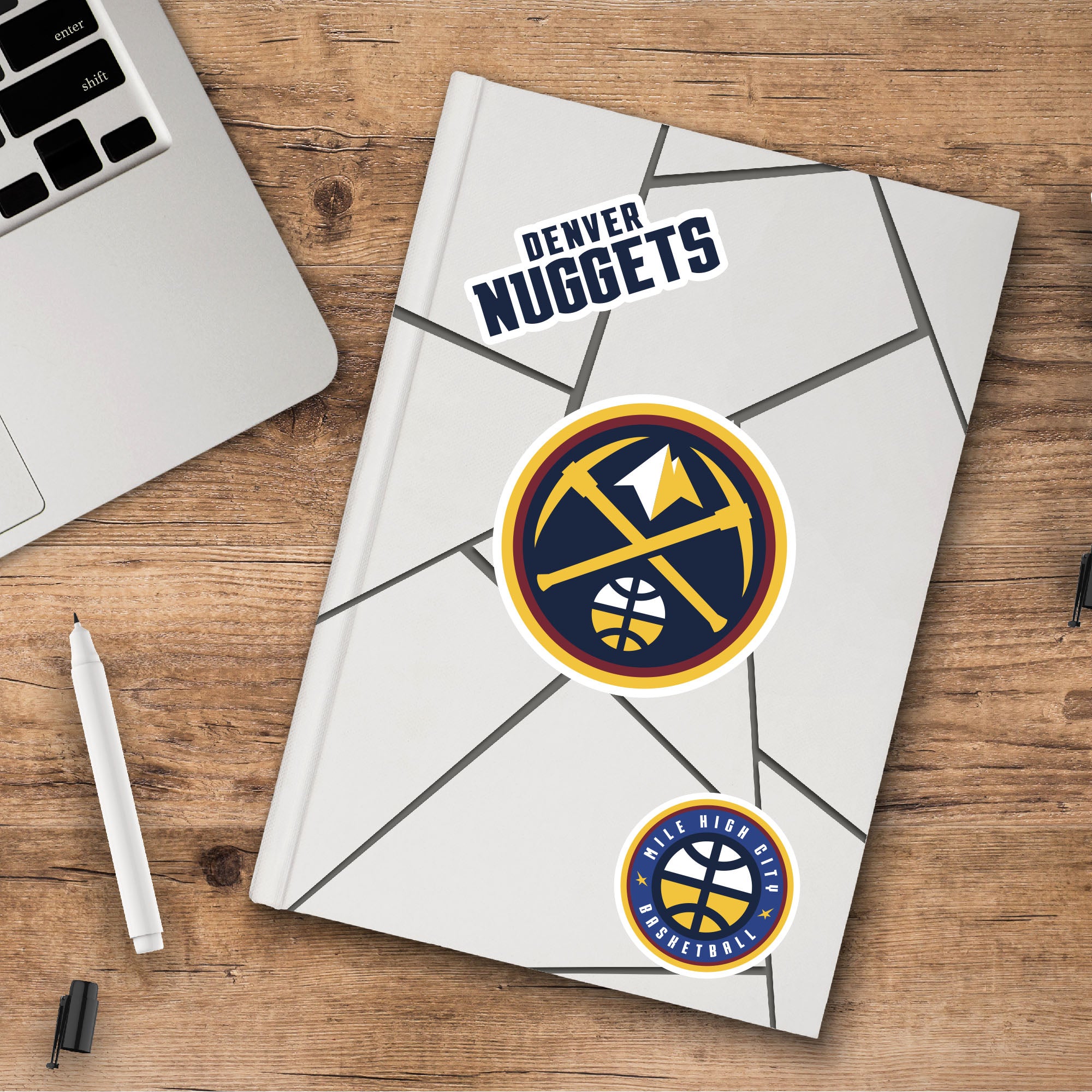 Fanmats Denver Nuggets 3 Stück Aufkleber Set