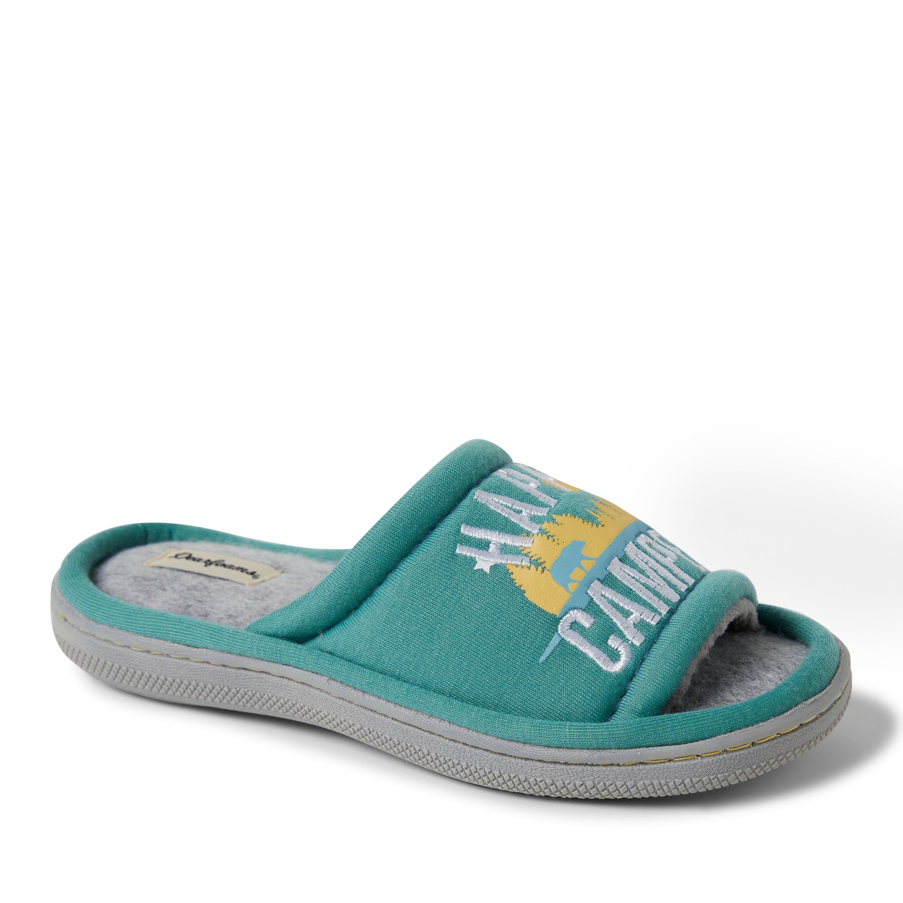 Dearfoams Kinder Unisex Lennox glücklich Camper Sweatshirt Slipper
