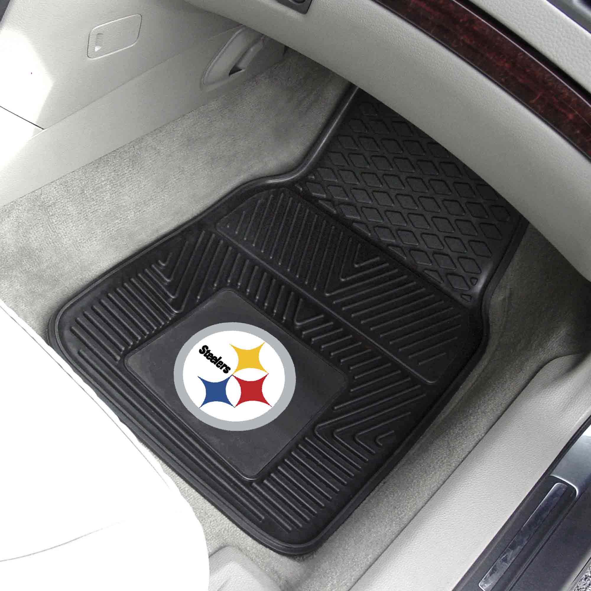 Fanmats Pittsburgh Steelers Heavy Duty Auto Matte Set – 2 Stück