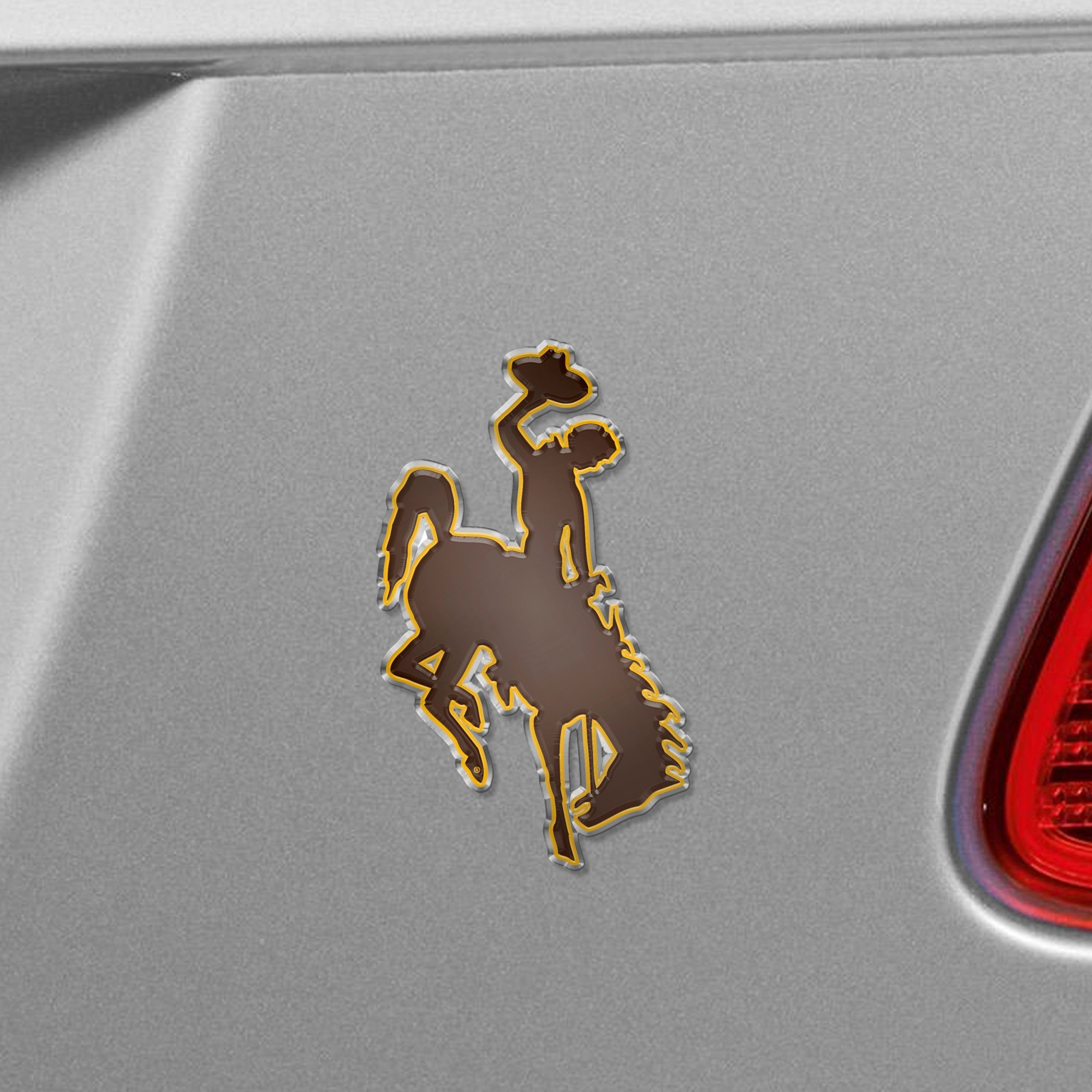 Fanmats Wyoming Cowboys Heavy Duty Aluminium geprägte Farbe Emblem