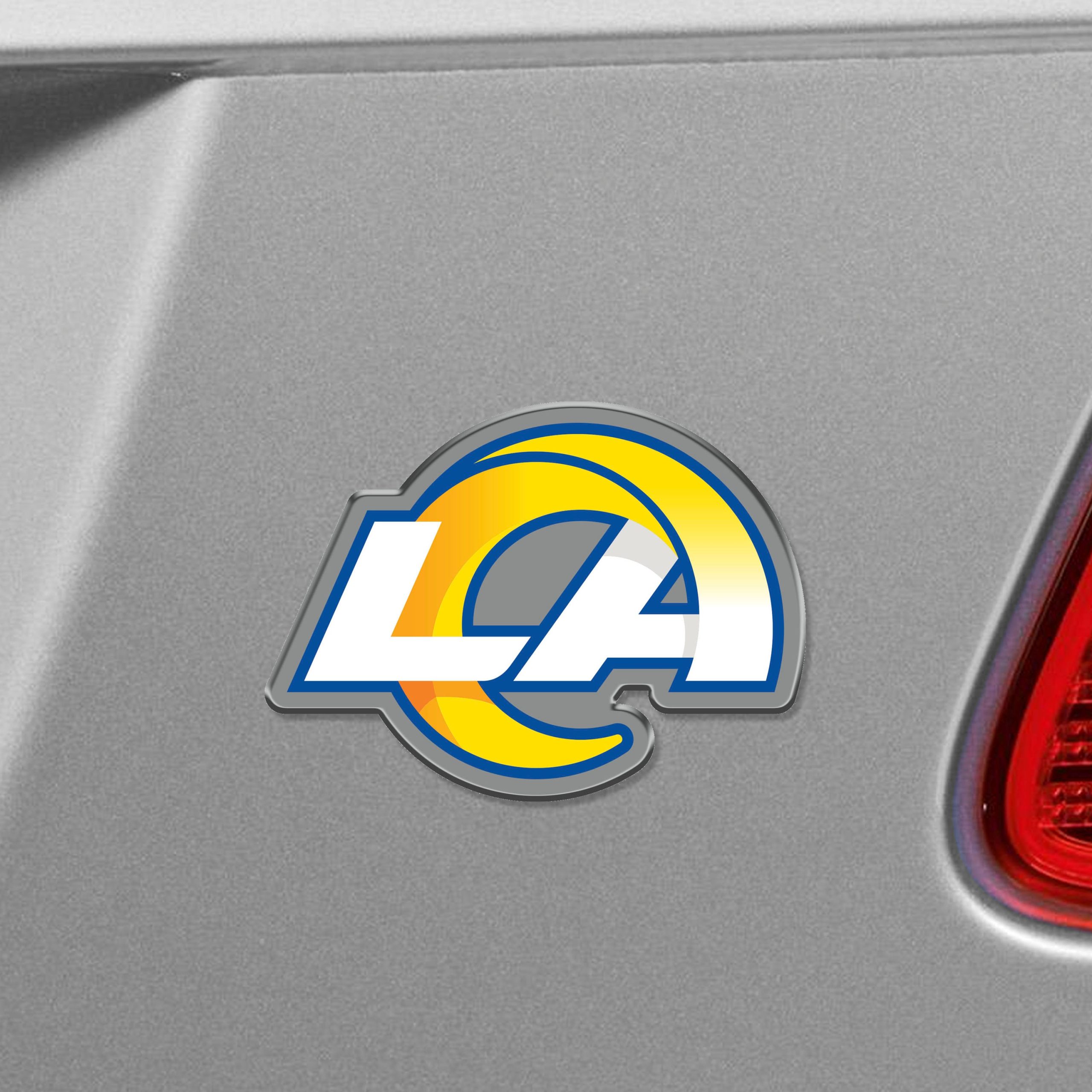 Fanmats Los Angeles Rams Heavy Duty Aluminium geprägte Farbe Emblem – Alternative