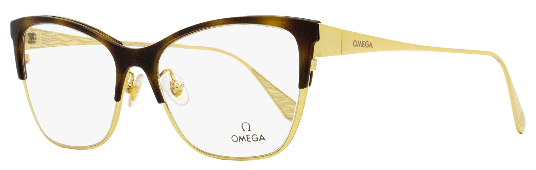Sonnenbrillen von Omega Damen OM5001H 052 Gold/Havanna 54mm