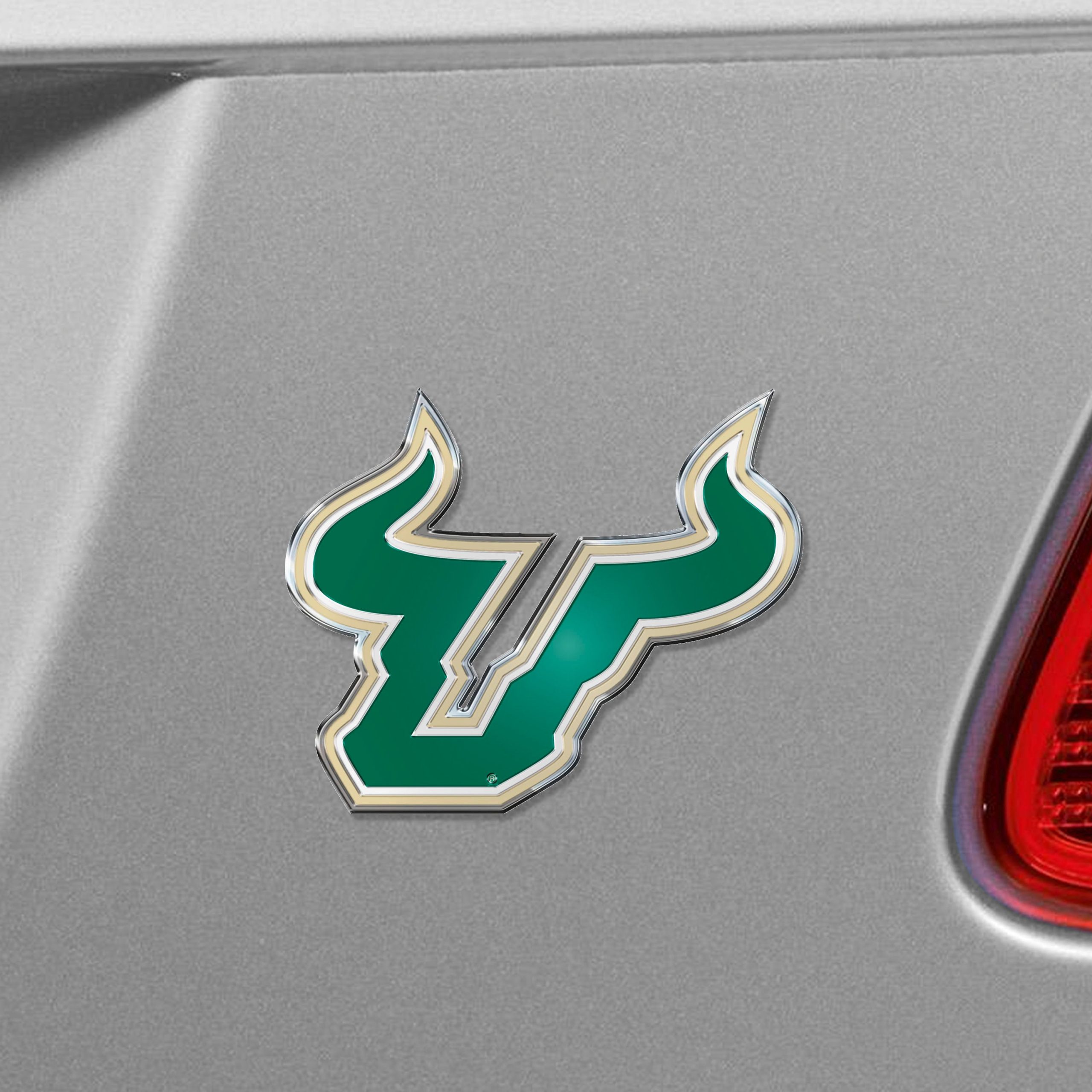Fanmats South Florida Bulls Heavy Duty Aluminium geprägte Farbe Emblem