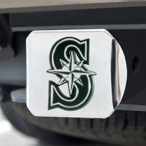 Fanmats seattle mariners Chrom Metall Anhänglichkeit Abdeckung mit Chrom Metall 3D Emblem