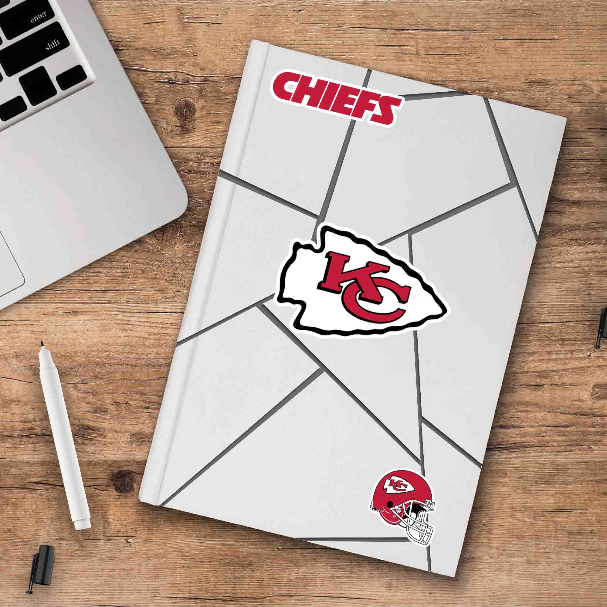 Fanmats Kansas City Chiefs 3 Stück Aufkleber Aufkleber Set