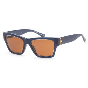 Tory Burch Damen 53mm Transparent Dunkelblau Sonnenbrillen