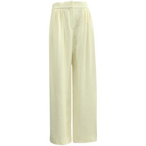 Chloé Straight-Leg Hosen in ecru viskose 7703694278716